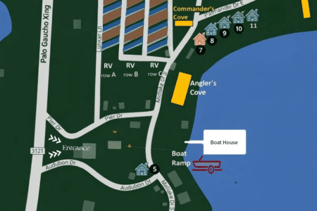 mid lake campground official map toledo bend