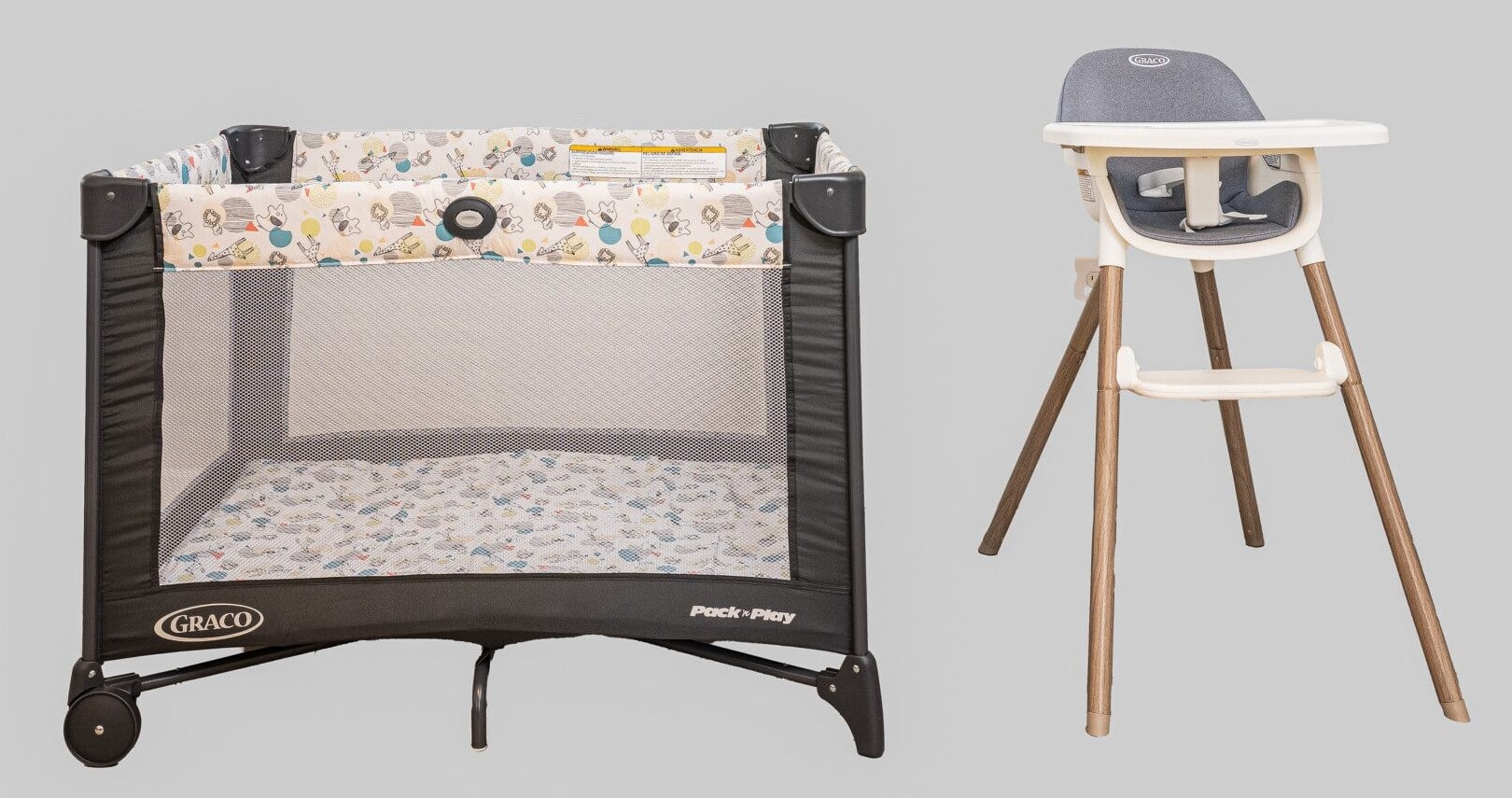 jbp web graco pack n play travel crib and high chair