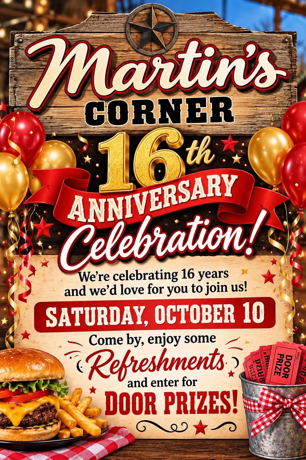 Martin's Corner 16th Anniversary
