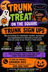 Trunk or Treat on the Square October 31
